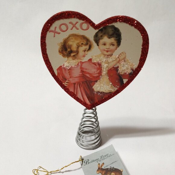 Bethany Lowe Designs Valentine's Day Tree Topper - Picture 1 of 2